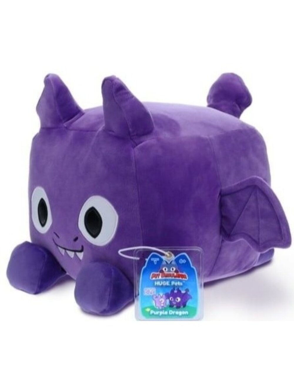 Pet Simulator  X Huge Pets Purple Dragon Large Plush W/ DLC Code 8.5"
